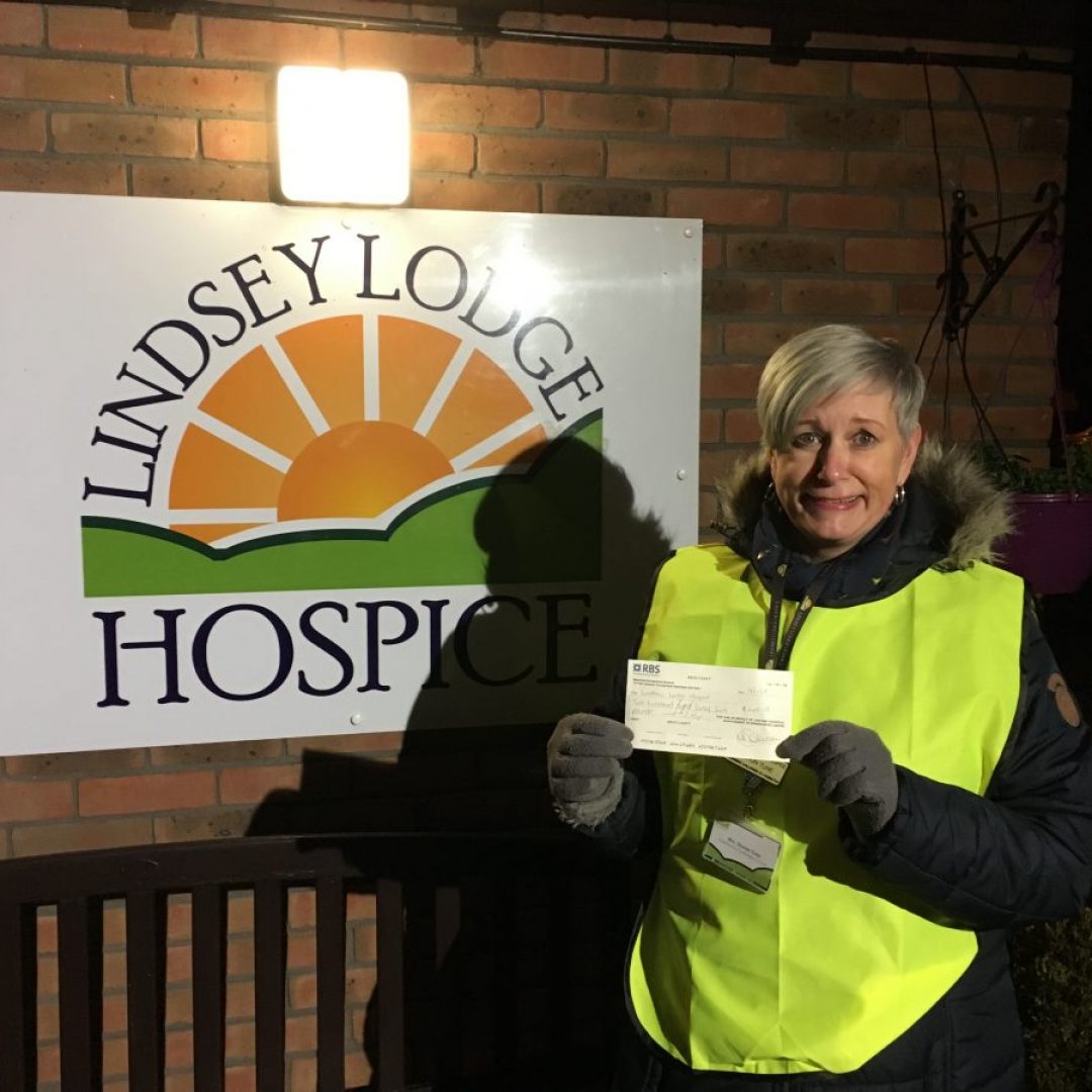 Lifetime hospice cheque for Lindsey Lodge