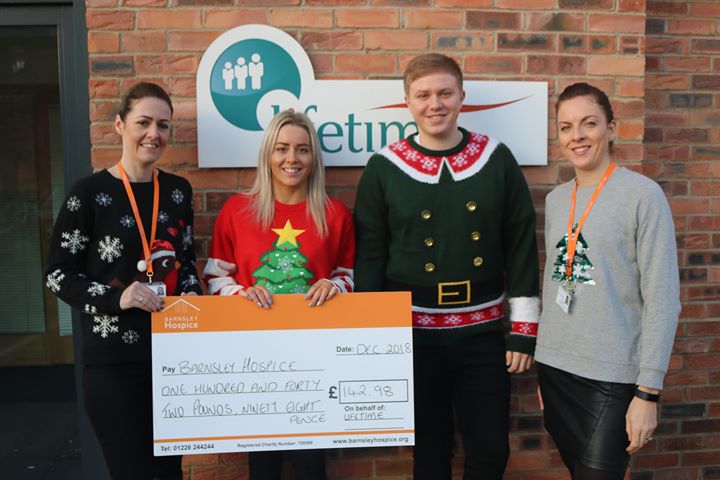 Spirit of Christmas alive and well as Lifetimers present hospice with referral scheme cheque