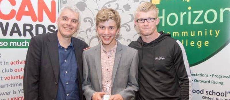Lifetimer Andrew delighted to play his part in Horizon’s Special Awards night