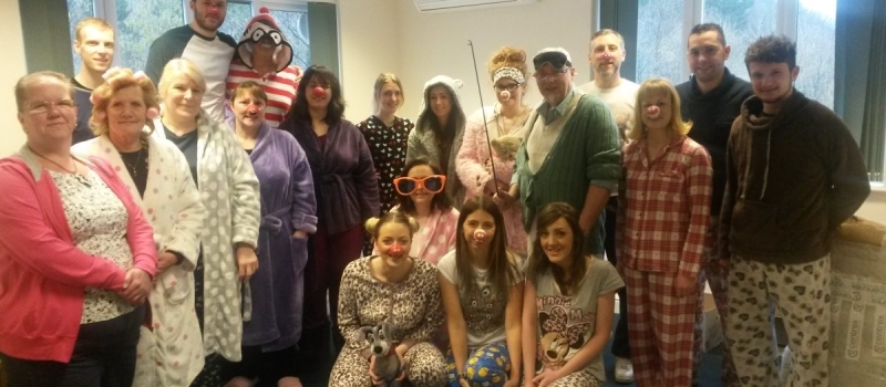 Lifetimers get comfy on Red Nose Day!