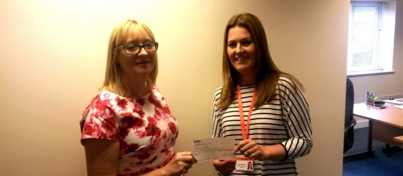 Referral scheme cheque presented to Barnsley Hospice
