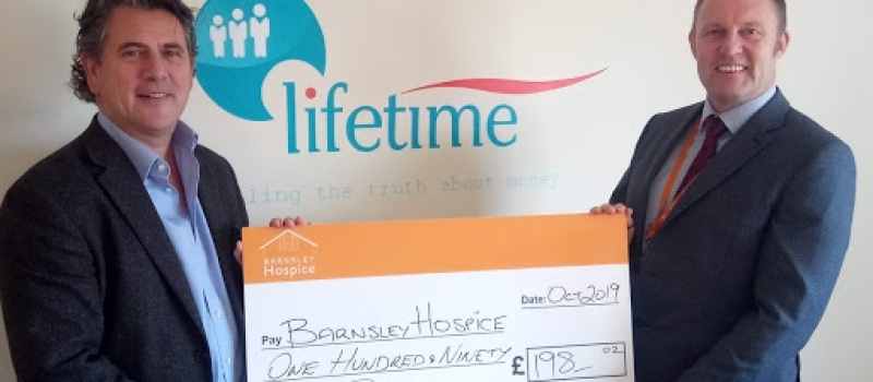 Another cash boost for Barnsley Hospice from Lifetime referral scheme